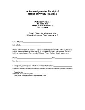 Preferred Pediatrics HIPAA Consent Form DOC