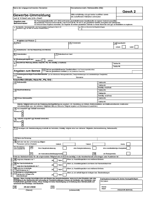 Gewerbe Ummeldung Formular Zur Ummeldung Von Gewerbebetrieben