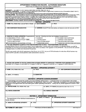 Dd Form 577 Nov