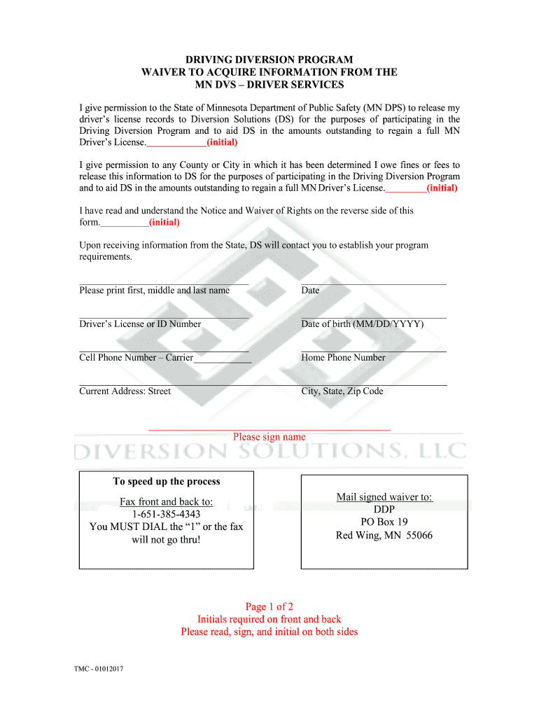  Driver Diversion Program 2017-2024