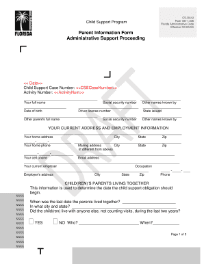 CS OA12 Florida Department of Revenue  Form