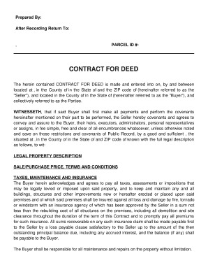 Deed of Agreement  Form