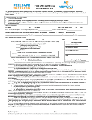 Feelsafe Wireless  Form