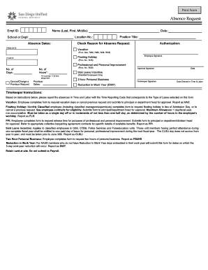 Visio Training Absence Request Vsd  Form