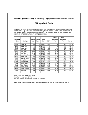 Bi Weekly Payroll  Form