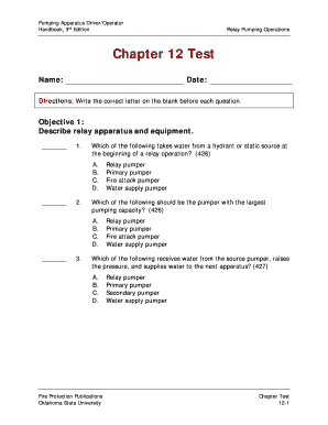 Pumping Apparatus Driver Operator Handbook PDF  Form