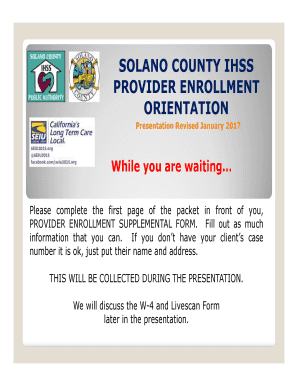 Solano County Ihss  Form