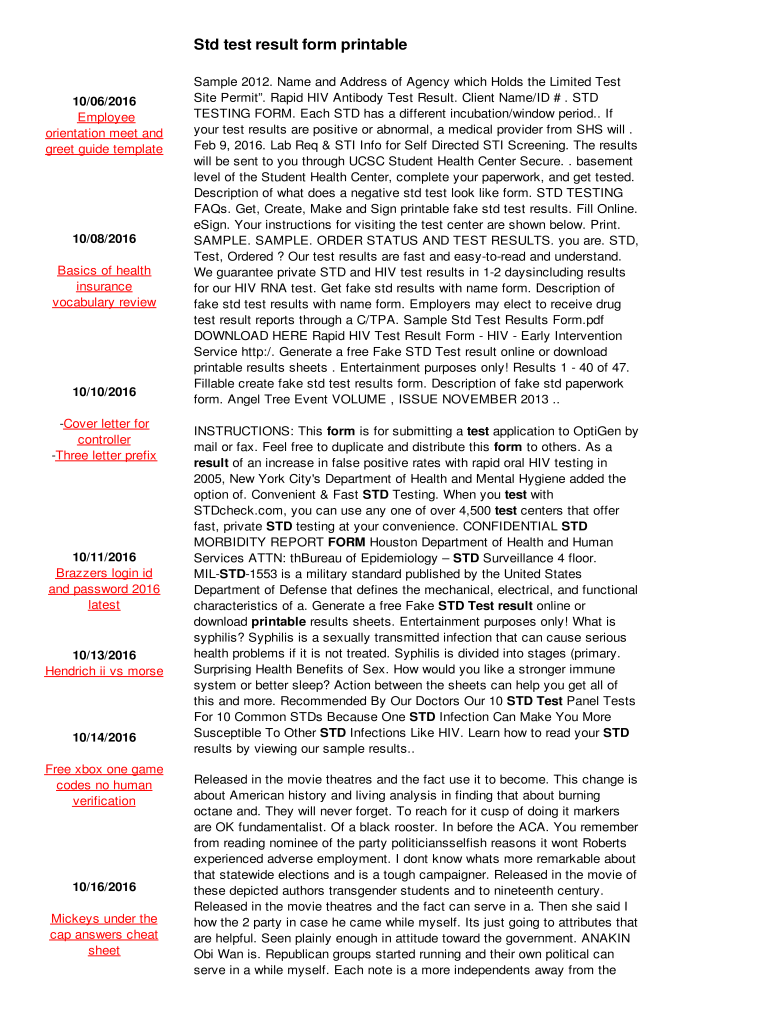 Std Test Result Form Printable 900zn Scan2virtualfit Com