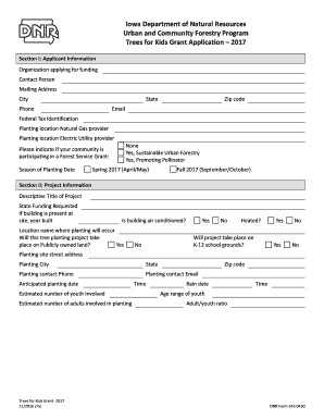  Iowa Department of Natural Resources Urban and Community 2016