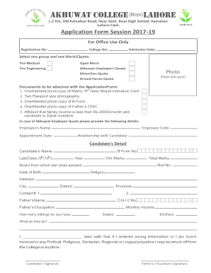 Akhuwat Registration  Form