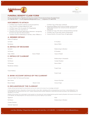 Psspf Claim Form Download