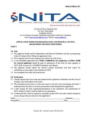 Nita Exams  Form