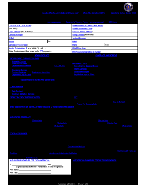 Massachusetts Standard Contract Form