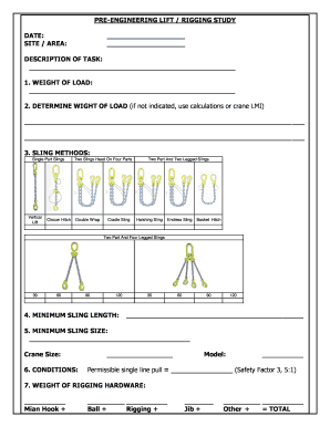 Rigging Study Template  Form