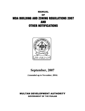 Mda Multan  Form