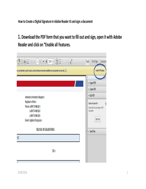 How to Create a Digital Signature in Adobe Reader XI and Sign a Document  Form