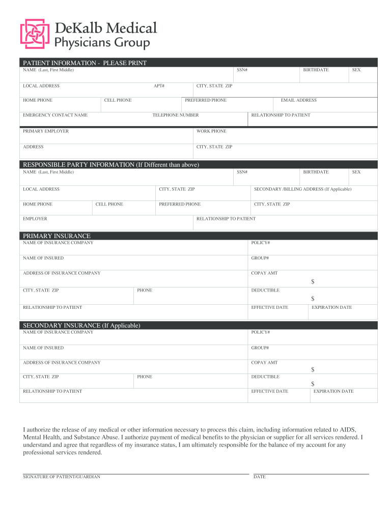  Dekalb Medical Doctors Excuse 2017