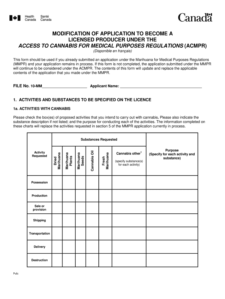 Application Acmpr Form