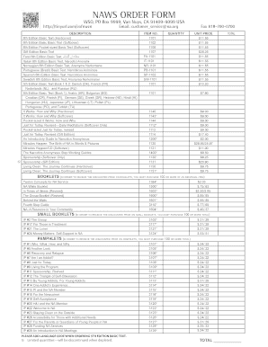  Naws Order Form 2015