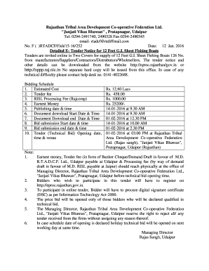 Tad Rajasthan  Form