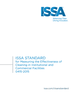 Issa Cleaning Standards PDF  Form