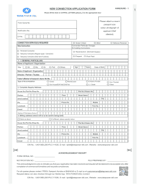Tpddl New Connection Form PDF
