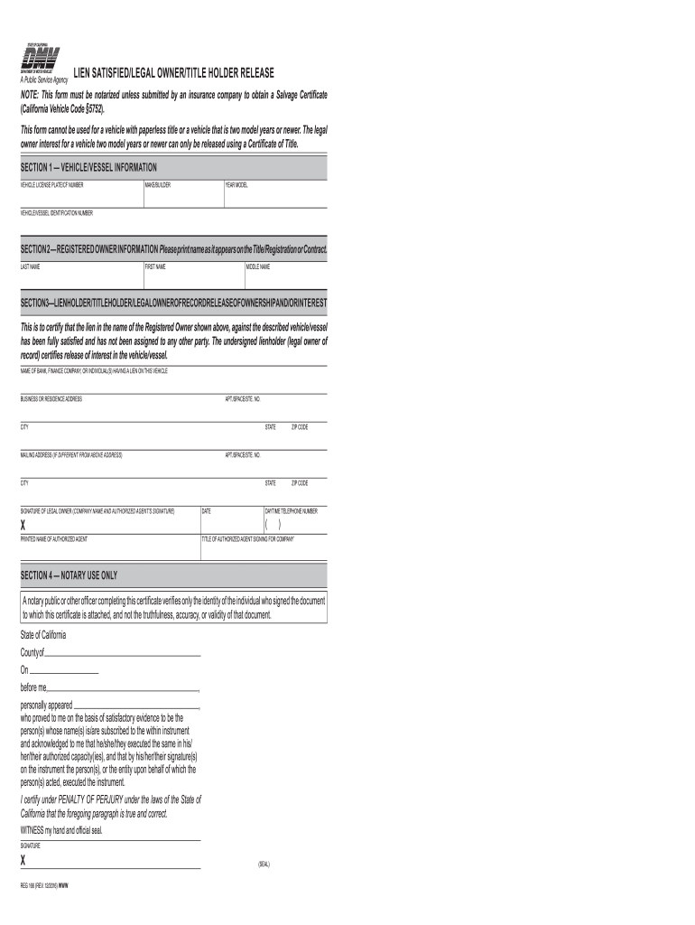  Reg 166 Form 2016-2024