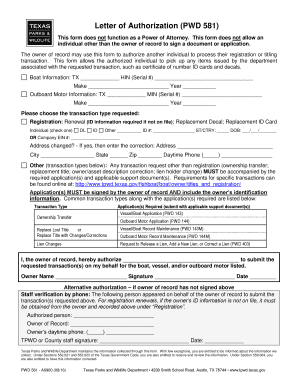 Pwd 581  Form