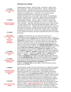 Experian Com Upload  Form