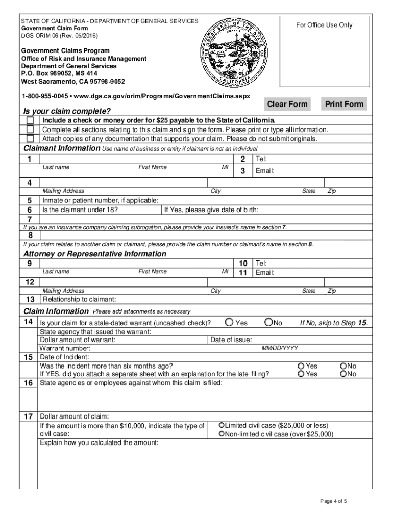 Dgs Orim  Form