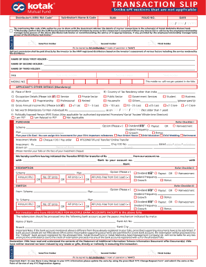 Icici Transaction Slip  Form