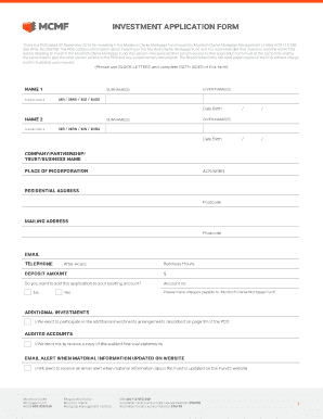 Murdoch Clarke Mortgage Fund  Form