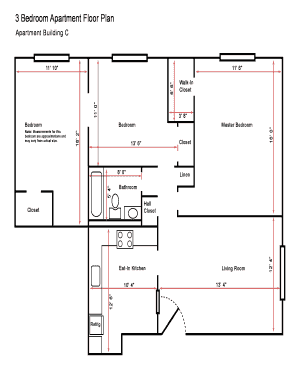 3 Bedroom Flat Plan Drawing Pdf Form