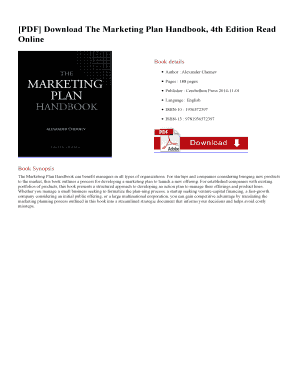 The Marketing Plan Handbook Alexander Chernev PDF  Form