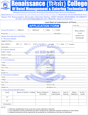 Hotel Management Form