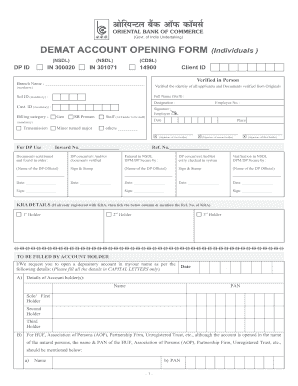 Demat Form