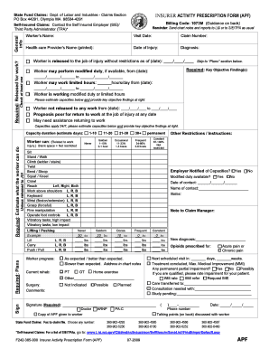 Injury Compensation  Form