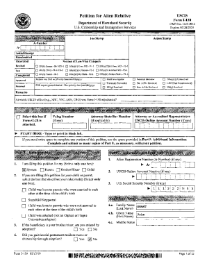 Form I 130 in Spanish