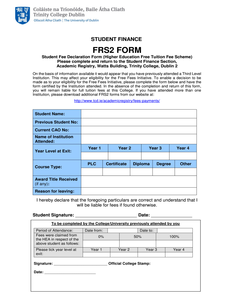 Frs2 Form