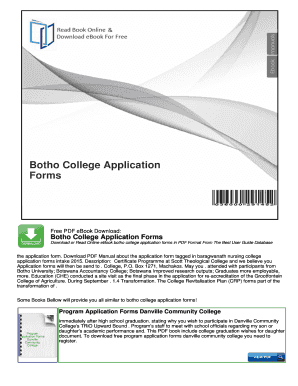 Botho University Application Form PDF