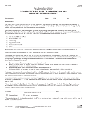 Clark County School District Student Services Division  Form
