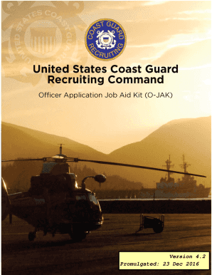 Download the O JAK Coast Guard  Form