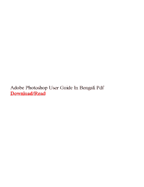 Adobe Photoshop 7 0 Tutorial PDF in Bengali  Form