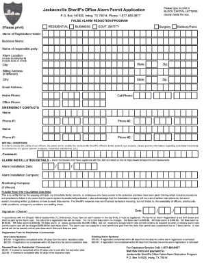 Famspermit Jacksonville  Form