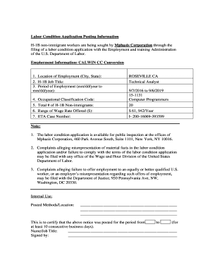 Lca Posting Notice Sample  Form