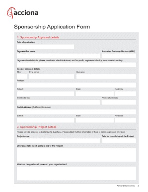Acciona Energy Company Canada Application Form