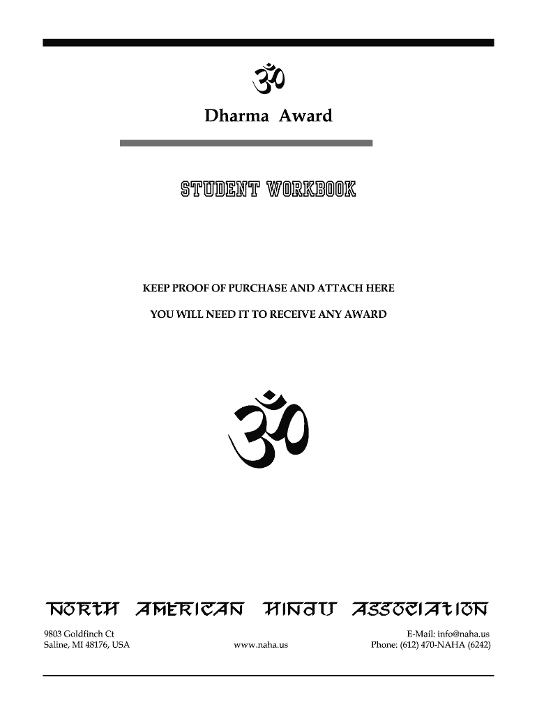 Dharma Award  Form