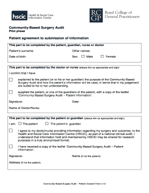 Minor Surgery Consent Form PDF