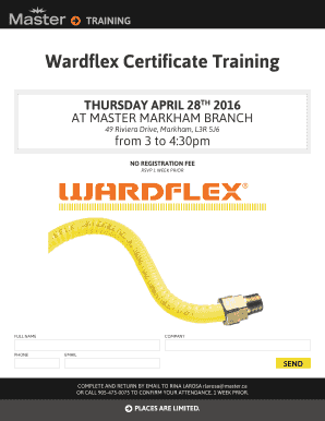 Wardflex Certification  Form