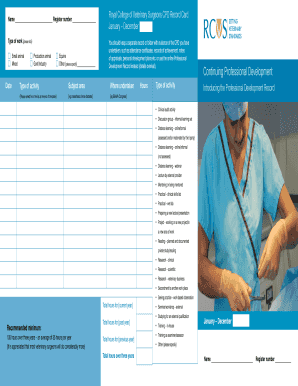 Rcvs Cpd Record  Form